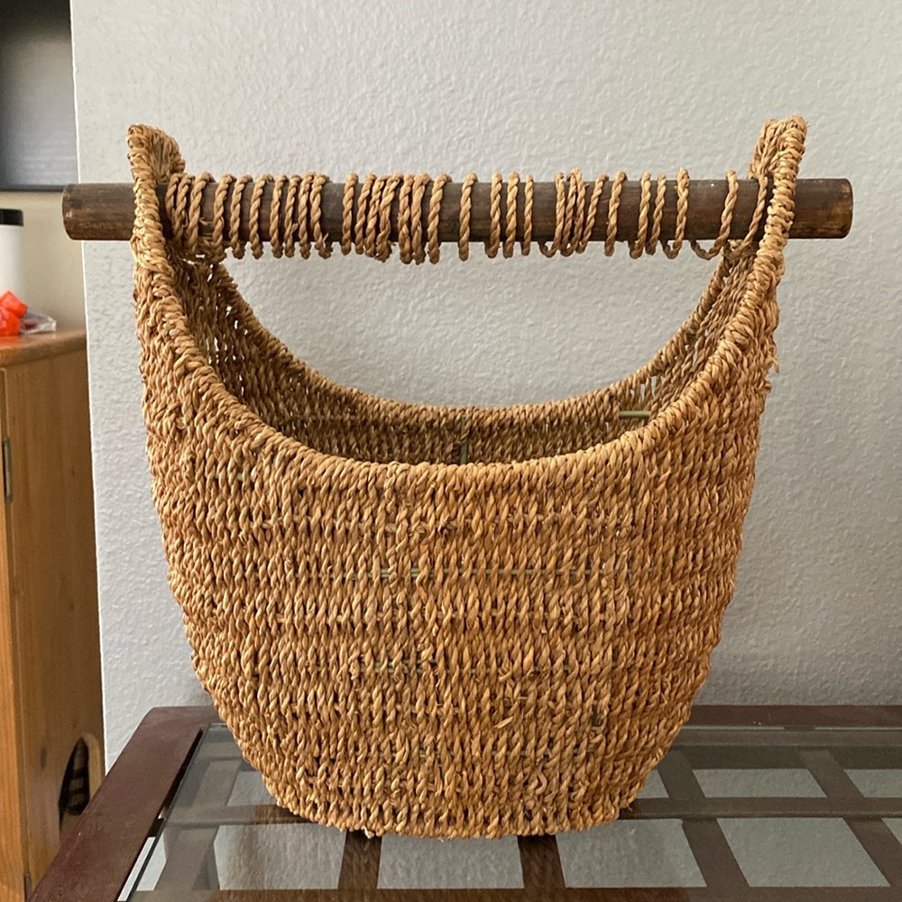 Wicker basket, 12”x14”